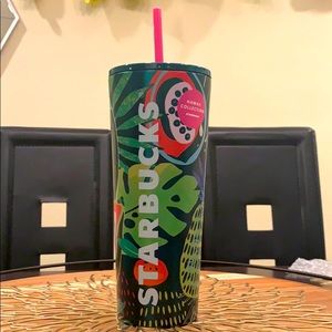 Starbucks Hawaii metal Tropical Fruit tumbler cup